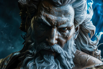 Ancient god hero mythology generative AI image