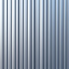 Abstract background of vertical metallic stripes with gradient shades of silver and blue, creating a modern and sleek design.