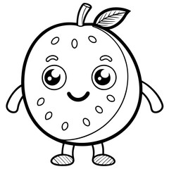 Obraz premium fruit Coloring Page