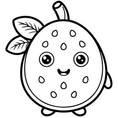 Obraz premium fruit Coloring Page