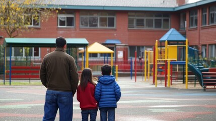 Family Walking Away from