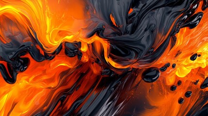 Abstract Swirling Colors.