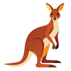 Fototapeta premium kangarro-with-white-background (1).eps