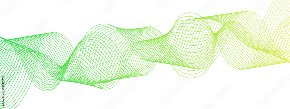 Poster Abstract wavy stripes on a white background isolated. Creative line art Design elements. colorful wave line transparent background modern stream wave background and wave curve lines