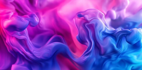 Obraz premium Abstract Swirls of Pink and Blue.