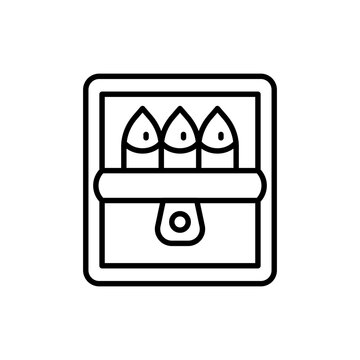 recommend clip art: Sardine outline icons, minimalist vector illustration ,simple transparent graphic element .Isolated on white background