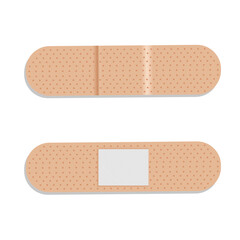 A set of band aids icon. Vector illustration EPS10.