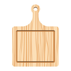 Fototapeta premium Wooden Cutting Board Icon Illustration