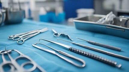 Close up View of Medical Equipment and Tools Associated with Monkeypox Treatment Empty Background Space Allows for Text Overlay