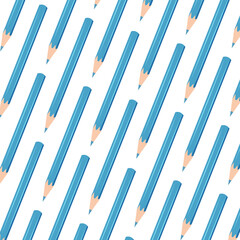 Repeat pattern with pencil. Design for  school projects, print, background.