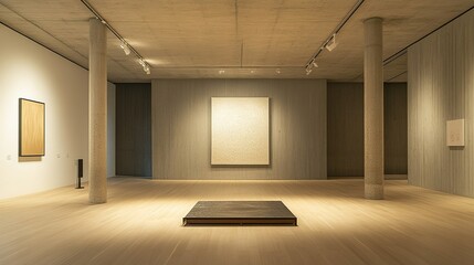 Fototapeta premium An art gallery focusing on unconventional trends in modern art, avant-garde pieces