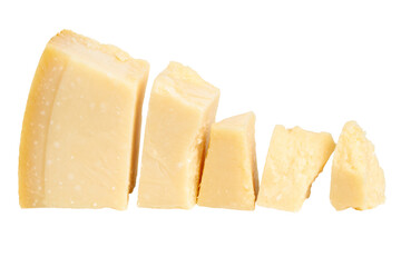 parmesan cheese on empty background.