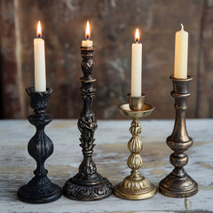 candlestick with candle