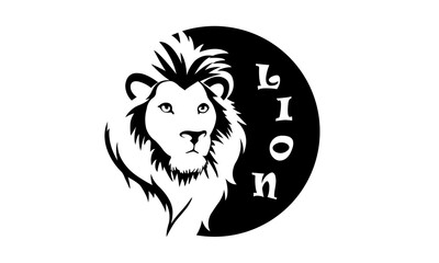 Lion head logo design concept of business owner, great venture. Logo design, icon, symbol, vector illustration.