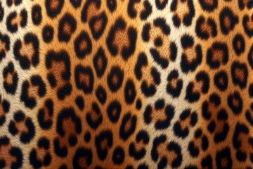 Bold leopard print pattern in rich golden, brown, and black hues