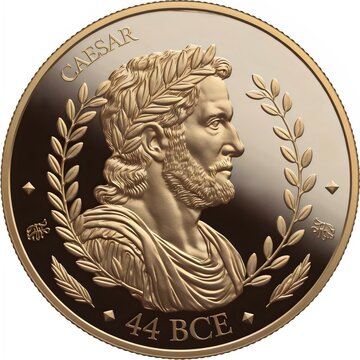 High-Relief Julius Caesar Coin Inspired by Peruvian 50 Centimos
