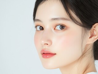 Naklejka premium Beauty Skin Care Woman Studio Photography