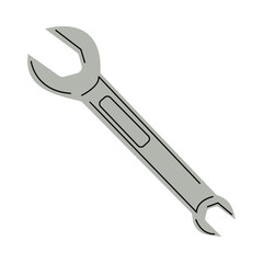 Wrench Icon, Perfect for the design and illustration of carpentry tools, work tools, building shops, and mechanical equipment