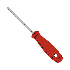 Screwdriver Icon, Perfect for the design and illustration of carpentry tools, work tools, building shops, and mechanical equipment