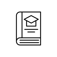 Thesis outline icons, minimalist vector illustration ,simple transparent graphic element .Isolated on white background