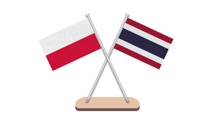 Thailand Poland Flag