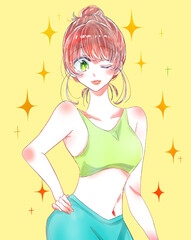 スタイルに自信のある女性