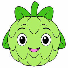 Cherimoya Fruit fruit Coloring Page svg