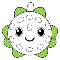 Cherimoya Fruit fruit Coloring Page svg