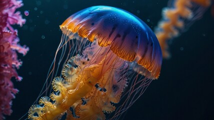 Fototapeta premium jellyfish are the only species of jellyfish in the world.