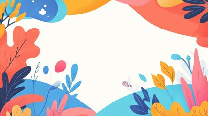 Explore vibrant abstract banners that blend modern flat designs and fun cartoon textures for an eyecatching brand boost.