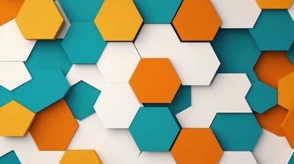 Discover a stunning abstract hexagon backdrop that fuses vibrant colors and textures for dynamic design projects.