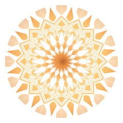 PNG Gold mandala flower, Diwali festival illustration, transparent background