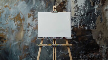 Embracing Possibilities: Blank Canvas on Easel Inspiring Greatness and Potential in Every Moment