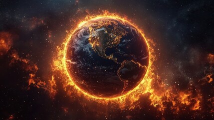 Fototapeta premium global warming concept