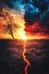 global warming concept