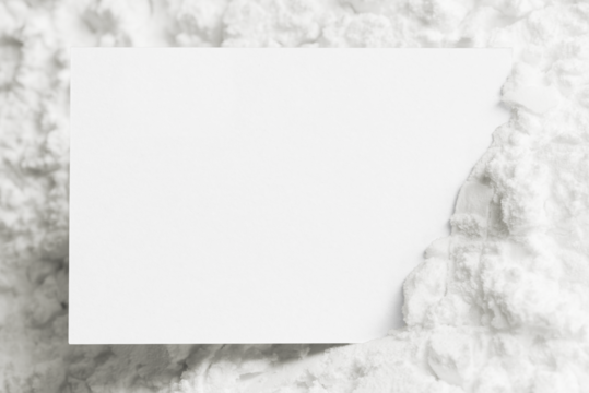 White business card design element