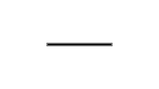 Loading bar downloading progress animation transfer 0-100 animation on black background.