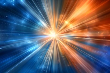 Obraz premium Abstract colorful lights explode in a burst of stars, creating a festive night sky for Christmas celebration