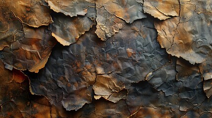 Edgy Grunge Textured Background with Worn Paper Elements for Design Projects