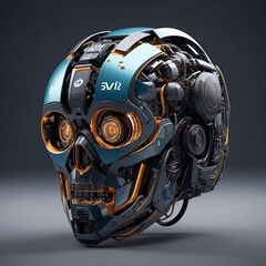 Fototapeta premium Icon that illustrates AI. Photorealistic.