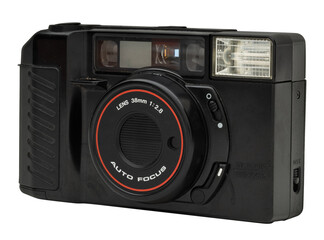 Black old camera design element