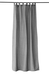 Fototapeta premium Gray drapery hanging from a curtain rod design element