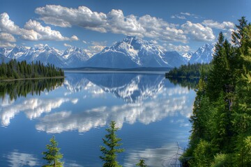 lake in the mountains