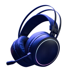 Blue headphones png digital device