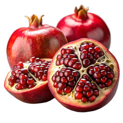 Vibrant Pomegranates with Juicy Ruby-Red Seeds – A Healthy and Antioxidant-Rich Fruit for Refreshing and Nutritious Snacking