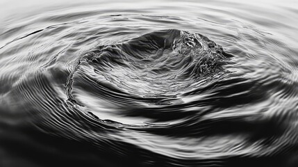 Water Ripples, Abstract, Black and White, Texture, Pattern, Photography