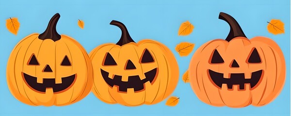 halloween background with pumpkin