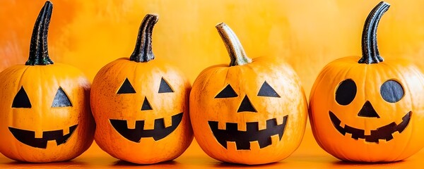 halloween background with pumpkin