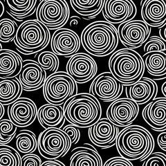Whirlwind of Spirals - Black and White Abstract, Abstract, Spiral, Pattern , Background