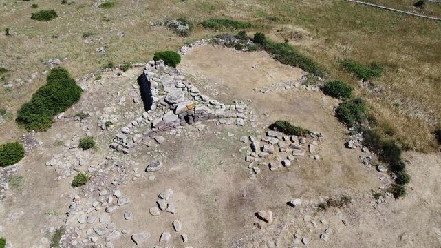 Tomb of the Giants Somu de Sorcu in the Giara di Siddi in central Sardinia
